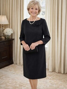 Anne Klein Black Dress‎ Size 10 New